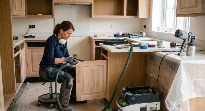 Oak Cabinet Refinishing in Dayton, OH